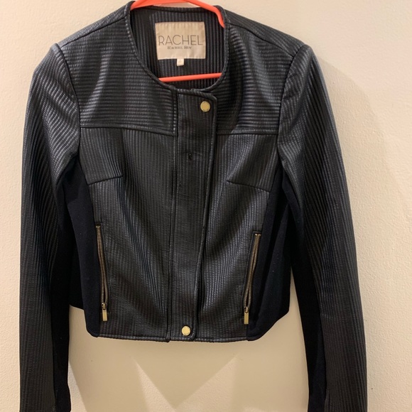 RACHEL Rachel Roy Jackets & Blazers - ✅Rachel Roy Ribbed Leather Moto Jacket